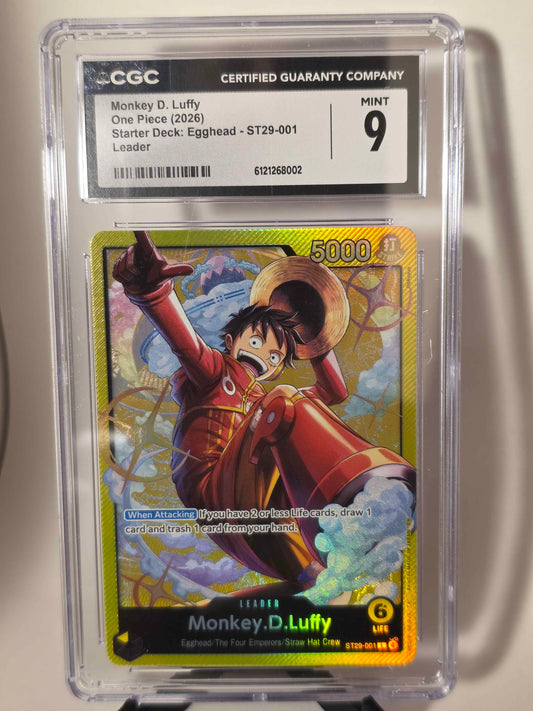 Monkey D. Luffy One Piece Starter Deck: Egghead - ST29-001 CGC 9