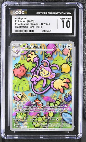 Ambipom 107/094 2025 Phantasmal Flames CGC 10