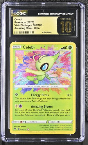 Celebi 009/185 2020 Vivid Voltage Amazing Rare Holo CGC 10 Pristine