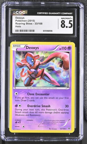 Deoxys 33/108 2015 Roaring Skies Rare Holo CGC 8.5 POP 32