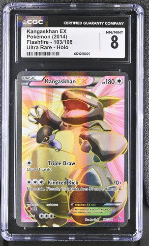 Kangaskhan EX 103/106 2014 Flashfire Ultra Rare Holo CGC 8 POP 24