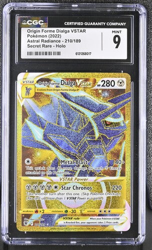 Origin Forme Dialga VSTAR 210/189 2022 Astral Radiance Secret Rare Holo CGC 9