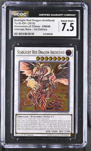Scarlight Red Dragon Archfiend DOCS-EN046 2015 1st Edition CGC 7.5 POP 1 HIGHEST GRADE CGC